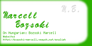 marcell bozsoki business card